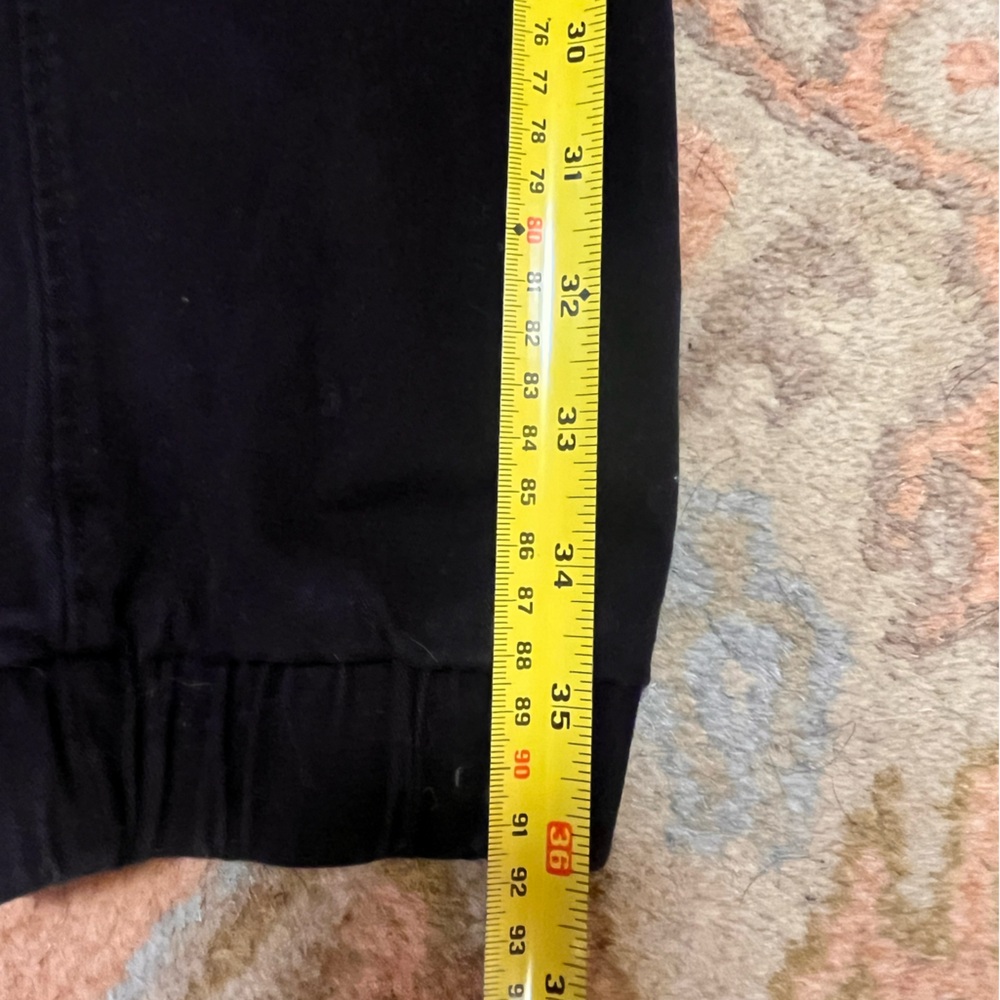 Classic Men's Black Joggers with Elastic Drawstring Waist - Picture 9 of 10